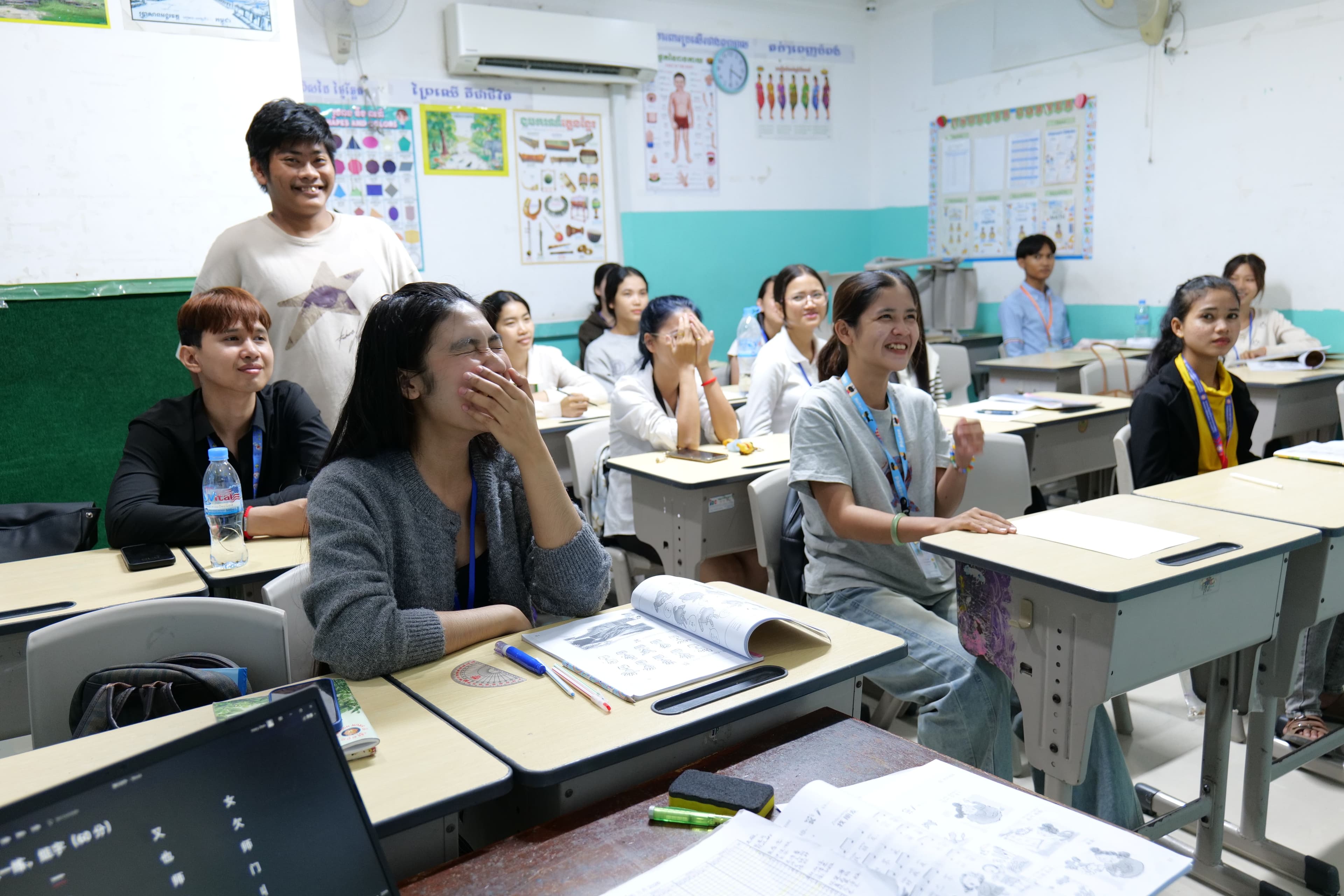 Joy School Night Class classroom and students — 4